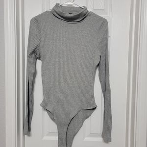Gray body suit